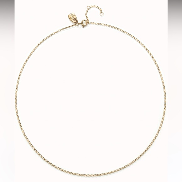 UNO de 50 “A” Initial Charm on Link Chain Necklace 14K Gold Plated - Picture 7 of 8